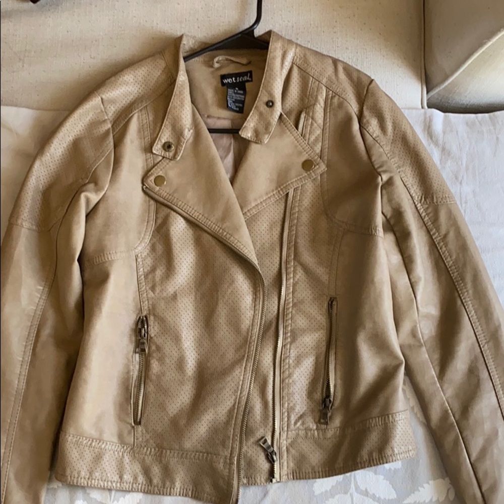 Faux leather jacket